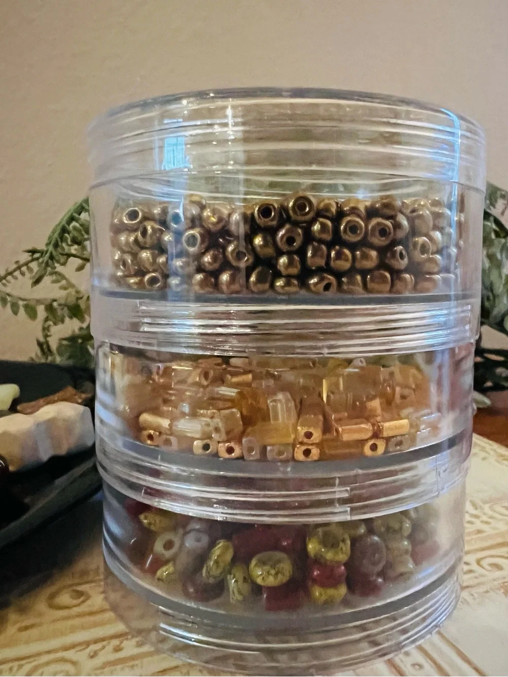 Awesome Autumn Bead Variety Lot— Glass, Acrylic, Stones Variety Fall Colors